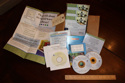 If your library receives the SSL, it will come in a cardboard packet that looks like this one.: It has a wealth of material in a 10 x 10 x 5 cm ( 5 X 5 X 2.5 inches) box.